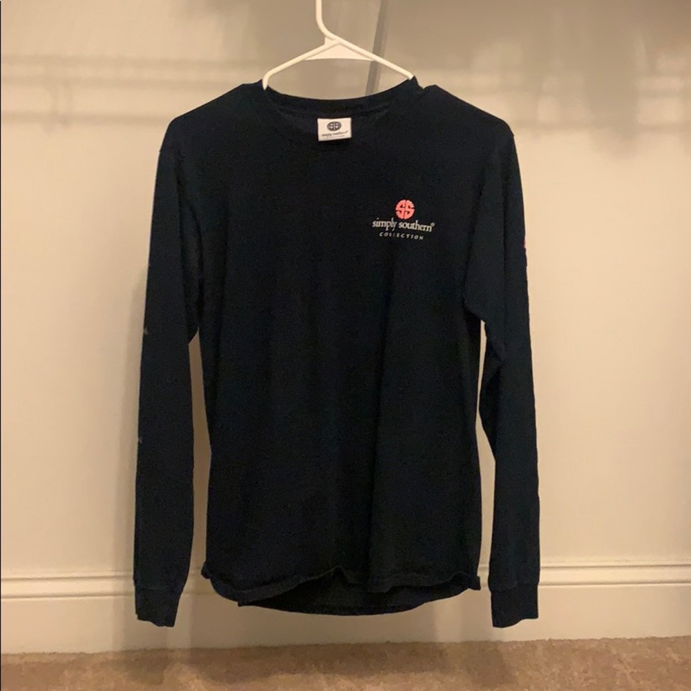 Navy Long Sleeve Simply Southern Shirt